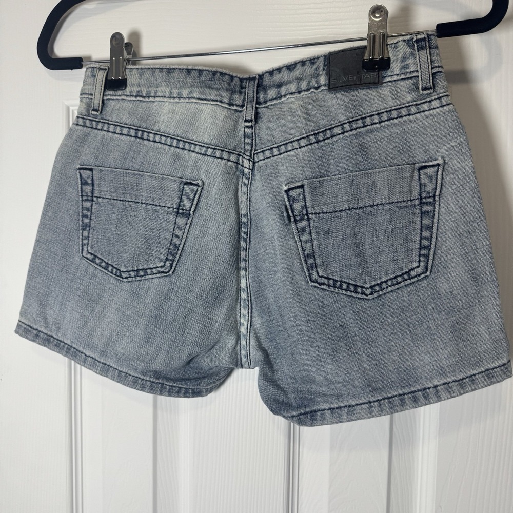 Levi's 2000s Silver Tab Women's XS/S Size 3 Juniors Shorts Medium Wash Vintage